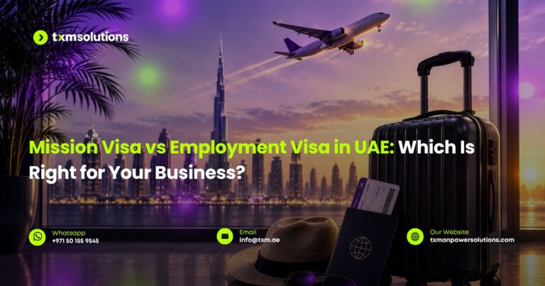 mission visa and employment visa comparison - TXM Solutions