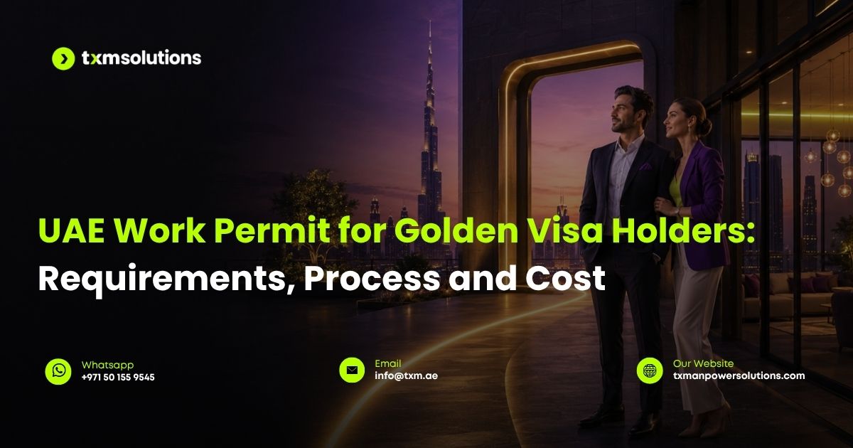 golden visa holders UAE work permit solutions